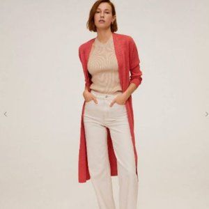 MANGO Metallic thread cardigan size M
